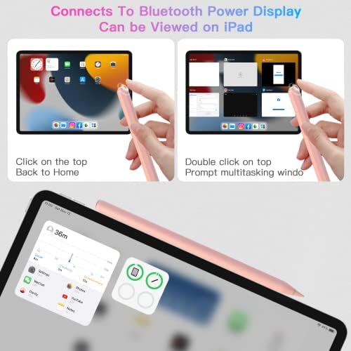 Безжична зареждане JIPINRUI за iPad Молив, съвместима с Apple Молив на 2-то поколение, iPad Pro 12,9 /11 инча, iPad 6th / 7th /8th/9-ти /10th,