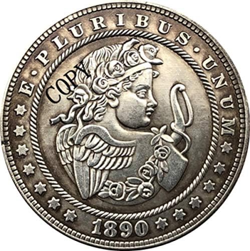 Никелова монета Скитник 1890-Кубиков щатския долар Морган