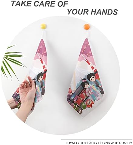 Кърпа за ръце Японски Кърпи За Ръце Дизайн Дантела за Кухненски кърпи за Баня, Кухня, Спорт