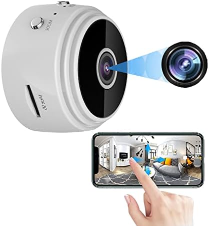 SAFECAMS Lerro Mini 1080p Hd Безжична Магнитна Камера за Сигурност, WiFi Решетчатая Помещение за сигурността на вашия офис,