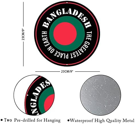 Флаг Бангладеш Добре дошли Знак, Интериор на входната Врата, е най-Голямото Място На Земята, Метален Знак, Патриотичен Декор, Сувенири
