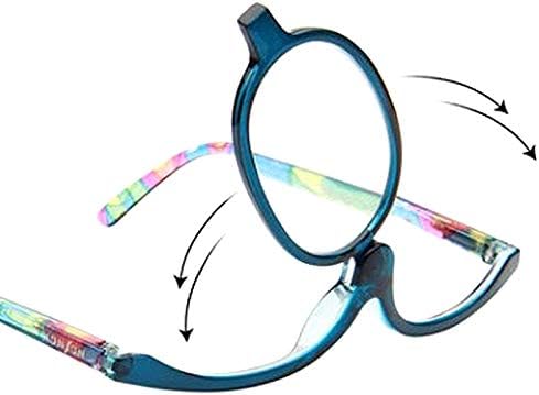 U Scinan Универсални Очила за далекогледство с откидывающимися лещи, Очила за грим, Сгъваеми Увеличителни Очила за четене + 1,0 ~ + 4,0