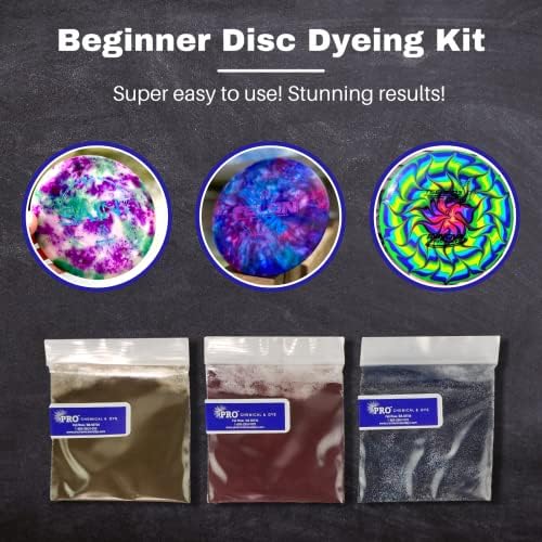 Стартов комплект PRO Chemical Disc Golf Боядисват | Персонализирайте своите дискове по своему | идеален за начинаещи боядисани дискове