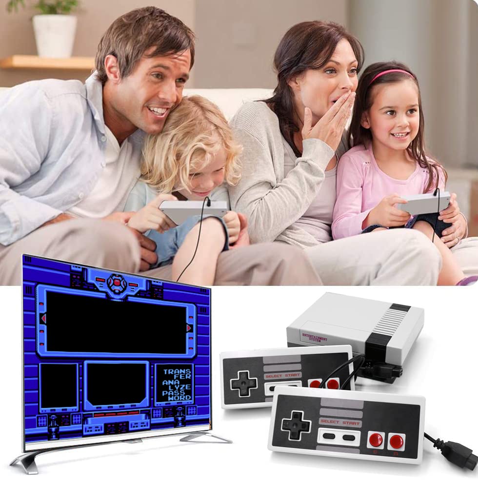 Класическа игра конзола в Ретро стил,, 8-битова система за развлечения за видео игри е Plug-и-play, Вградени 620 игри с 2 класически контролери