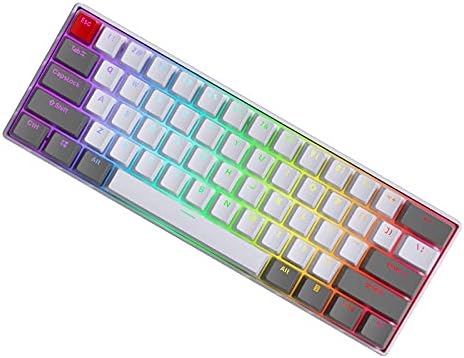 Мини-механична клавиатура BOYI 61, 60% мини-ключ клавиатура клавиатура RGB PBT Cherry MX Switch Компактна ръчна детска клавиатура RGB