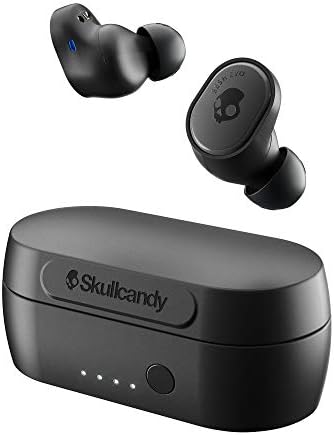 Ушите Skullcandy Sesh Evo True Wireless Bluetooth-Черен с акумулаторна батерия за бързо зареждане капацитет 10000 ма / Малки и лесно преносимо зарядно за iPhone, подходящо за пътуване - Сиво