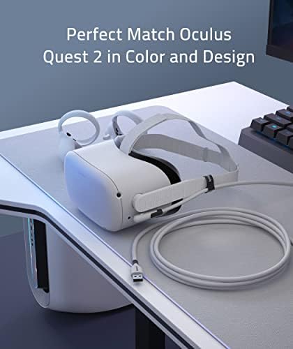 Кабел Syntech Link 16 ФУТА, с Твърд калъф за носене Съвместим с Oculus Quest 2