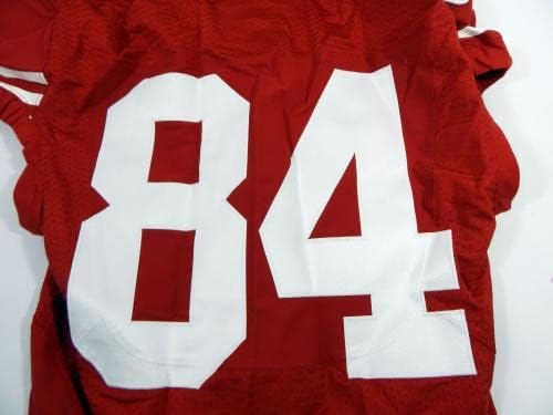 2014 San Francisco 49ers 84 Game Пусна Червената Фланелка 40 DP34835 - Използваните тениски За игри NFL Без подпис