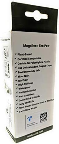 Торбички за компостиране какашек MOGALIXE, само на 60 торби, Пат-торби за отпадъци, Сертифицирани на базата на Растителни, битови и