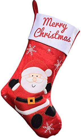 Коледни Чорапи, Окачени Чорапи за Камината, Декорация във формата на Елха, Чанта за Чорапи, Торбичка за Бонбони, Чанта с Дядо Снеговиком,