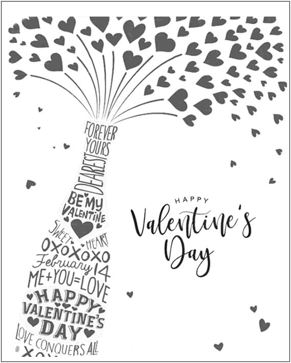 NZJ Happy Valentine ' s Day Сърце Bloom Прозрачни Печати за Украса на Картички и Scrapbooking със собствените си ръце (Цвете на сърцето)