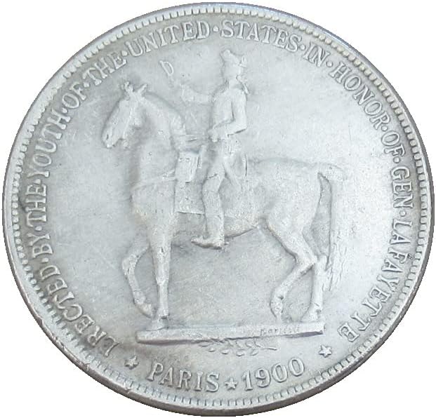 Възпоменателна монета-Копие от сребро покритие на стойност 1 щатски долар от Лафита 1900 г.