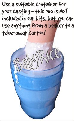 Комплект за детска леене BabyRice / Рамка от масив Дъб с размери 14,5x8,5 инча / Бяла планина, на 4 дупки / Бяла основа / Оловен боя