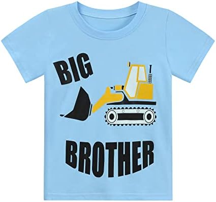 Тениска Big Brother За деца, Тениски с Обявяването на бременността, Обявени от Big Bro, Тениска За Момчета, Летен Топ с Къс ръкав от 2 до