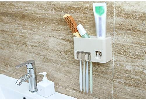 TFIIEXFL Hands Free Автоматична Сокоизстисквачка Опаковка на Паста за зъби Изстискване Монтиране на стена Аксесоари За