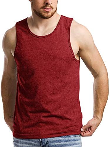 Мъжки Тениски Aoysky, Тренировочная Тениска с кръгло деколте, Памучни Ежедневни Ризи за Фитнес Без Ръкави