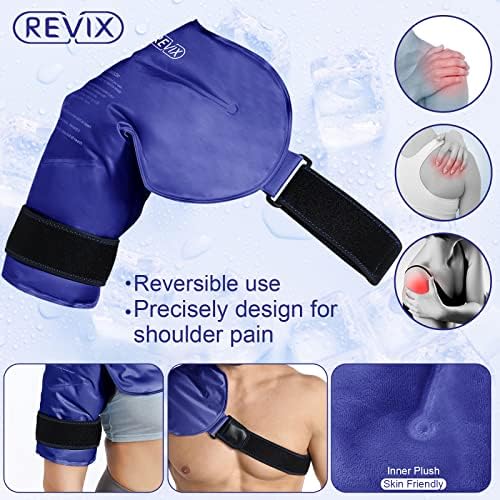 Голям пакет с лед REVIX за лечение на наранявания на рамото и гърба и Холодотерапия вращательной маншон на рамото с помощта на пакета