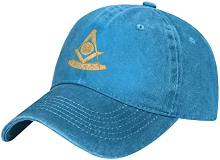 Kkainggg Шапка Past Master Jewel бейзболна шапка за Мъже И Жени Ковбойская шапка на Шофьора Шапка Голф Татко Шапка Риболовна