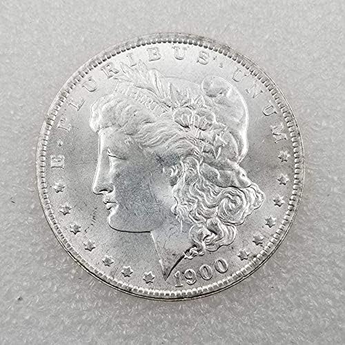 Старинни Занаяти Американската Версия На 1900 S Сребърно Покритие Медни Монети Морган Сребърен Долар Чужд Сребърен Долар