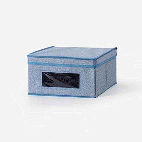Кутия за съхранение в гардероба от плат ZyHMW с капак - Голяма кутия за съхранение в гардероба - Идеалната кутия за съхранение на