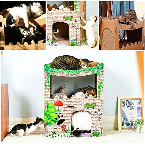 N / C Pet Lounge, с Двойна конструкция на Каркаса за катерене котки, Удобен и безопасен Дом, устойчива на износване, надраскване, дишаща,