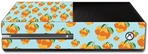 Кожата MightySkins е съвместима с конзолата на Microsoft Xbox One, скинове за етикети оранжев цвят Glad You