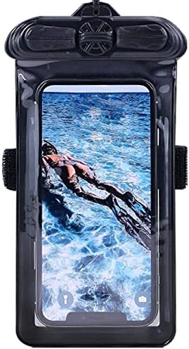 Калъф за телефон Vaxson Черно, Съвместим с водоустойчив калъф Infinix Zero X Pro Dry Bag [Без защитно фолио за екрана]