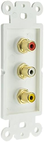 Поставяне на стенните панели Decora, Бяла, 3 Connector RCA (Червено /Бяло/ Жълто), RCA Конектор