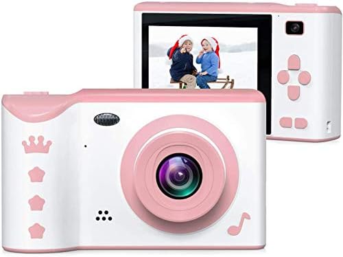 ieGeek Детска Помещение, Детска Цифрова Камера 1080P 2,8-Инчов Акумулаторна Камера със Сензорен Екран, Играчки за Бебета, Видео, Подаръци