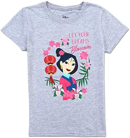 Тениска с цвете Мулан за момичета Disney Детски Цвят