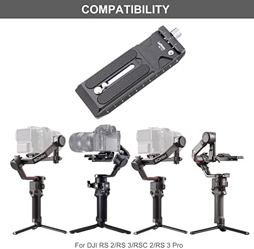Быстроразъемная табела за камера с клипс в швейцарски стил Arca за DJI RS2/RS3/RS3-PRO/RSC2 Cimbal Stabilzer, черен.