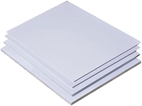 Milageto 5pcs САМ PVC Листове От Стиропор За производство на модели - Бяло, 200 mm x 300 mm x 2 mm