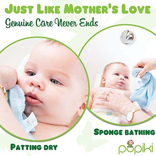 Детски гъба Pupiki – Меки бебешки кърпички за лице и тяло, Внимателно отнасящи се за чувствителна кожа – Бебешки кърпи с бамбук