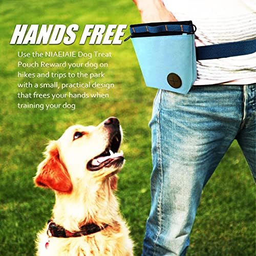 Чанта за лакомство за кучета, за дресура на домашни любимци с кликером -Чанта за лакомство за дресура на кучета с клип към колана си, за дресура,