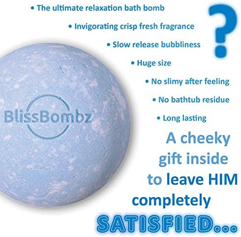 Бомбочки за баня BlissBombz за Възрастни– Бомбочки за вана за мъже с Палава изненада вътре – Органични Съставки и Етерични масла–
