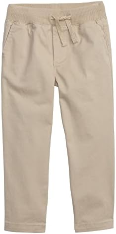 Ежедневни панталони-чино Каки с подтяжкой на талията в рубчик за малки момчета GAP, Пясък Хакове, за 12-18 месеца, САЩ