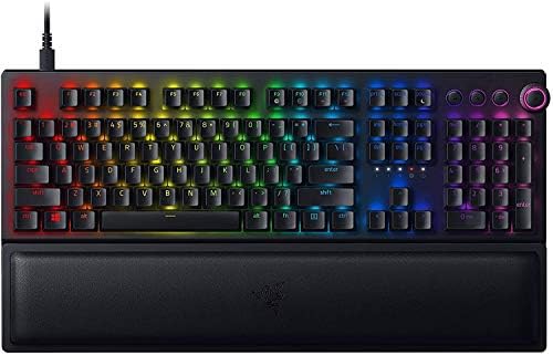 Ръчна детска клавиатура Razer BlackWidow V3 Pro: Жълти механични превключватели - Линейните и безшумни - Цвят RGB подсветката - Компактен