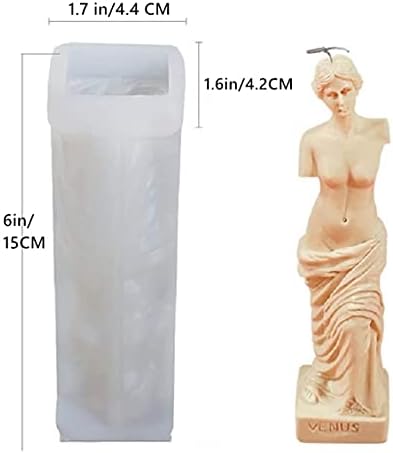 Форми за свещи Венера, 2 опаковки, форми за сапун Венера Хелоуин Скърпвам Силиконови Форми За Торта С Форма на Изделия От Смола Бижута