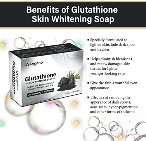 Отбеливающее сапун с активен въглен Dalal Glutathione за всички видове кожа (100 г) Опаковка от 6