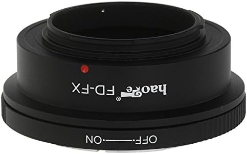 Адаптер за закрепване на обектива Haoge за обектив Canon FD за фотоапарат Fuji Fujifilm X с затваряне на FX, като X-A2, X-A3,
