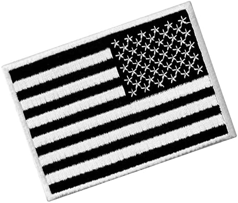 EmbTao Обратна Нашивка с Флага на сащ, на Бродирани Тактическа Емблемата на САЩ, Военна Закопчалката на една Кука и Контур, Апликация