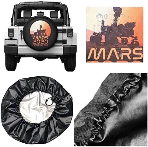 Mars 2020-Засаждане на Роувърс Perseverance Калъф За Резервна гума, Слънцезащитен Антикоррозийный Калъф за волана, Мек Калъф за