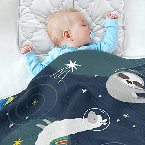 Пеленальное Одеяло, изработени от памук с Костенурката-Ленивцем от Алпака за Бебета, Като Юрган, Леко Меко Пеленальное Одеало за детско
