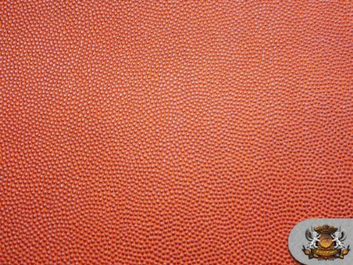 Винил баскетболна топка Оранжев плат за тапицерия от изкуствена кожа by The Yard
