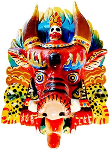 QT S Дървена Garuda Ръчен труд за хиндуисти и будисти Азиатската Маска Тибетски Непал Изкуство Newari Начало Декор или Татуировка, Магазини,