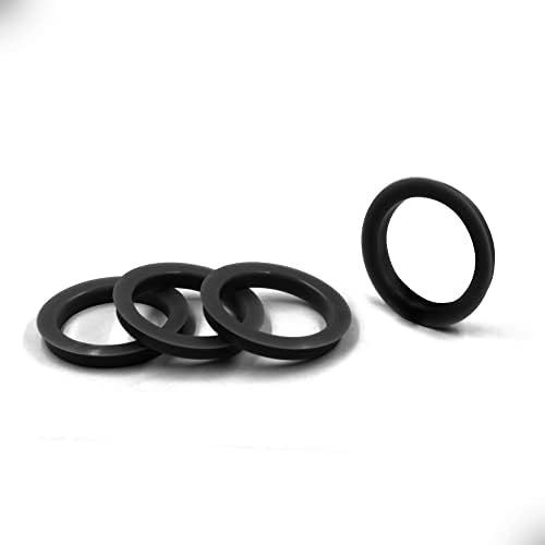 Джанти аксесоари Комплект части от 4-те центрических пръстените на главината с диаметър от 74 мм до 70,3 мм, черен поликарбонат (Пръстен