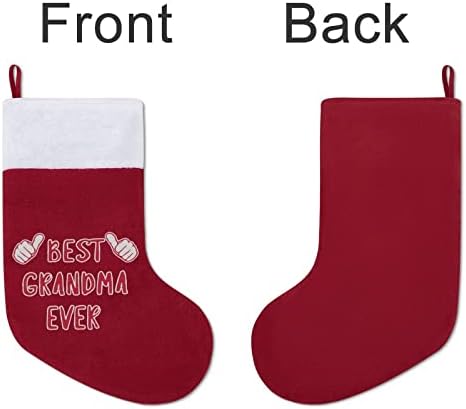Най-добрата Баба Някога Коледен Окачен Отглеждане на Сладък Дядо Чорап за Коледно Украса Украса Подаръци