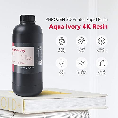 замразени смола Aqua-Ivory 4K за висока точност на 3D печат, 405 nm LCD фотополимерная смола UV-втвърдяване за ниско свиване,