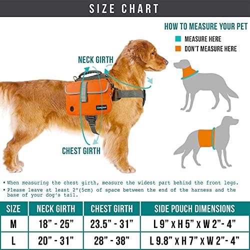 Раница за кучета PetAmi за кучета със средни размери, Седельная чанта за кучета, Седельная чанта със светлоотразителни странични джобове за