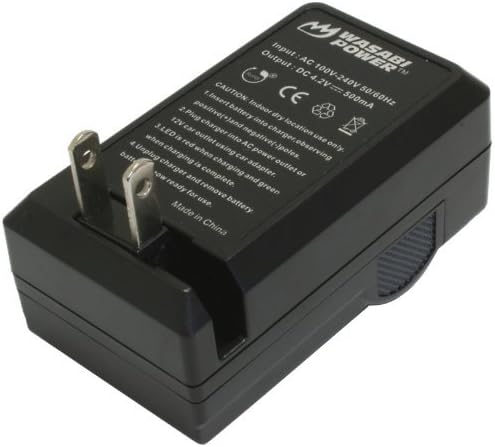 Батерия Wasabi Power (2 комплекта) и зарядно за Pentax D-LI88, Optio H90, P70, P80, W90, WS80